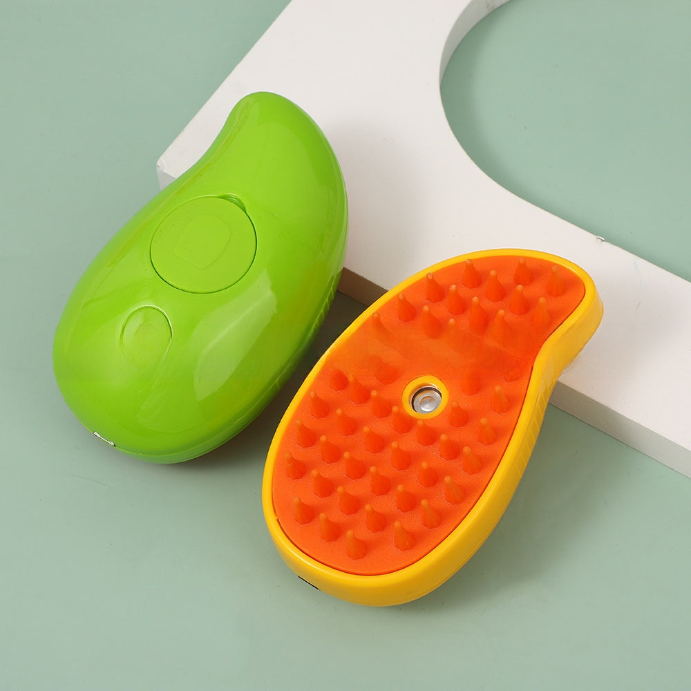 2-in-1 Pet Steam Grooming & Massage Comb ? Bath-Free Hair Removal Brush for Dogs & Cats